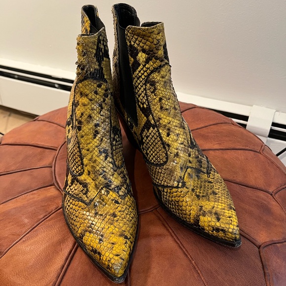 Snakeskin Ankle Boots - Picture 2 of 7